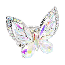 Load image into Gallery viewer, Athalia AB Silver Stretch Ring **All proceeds support The CSCJ Butterfly Project** - Restocked!