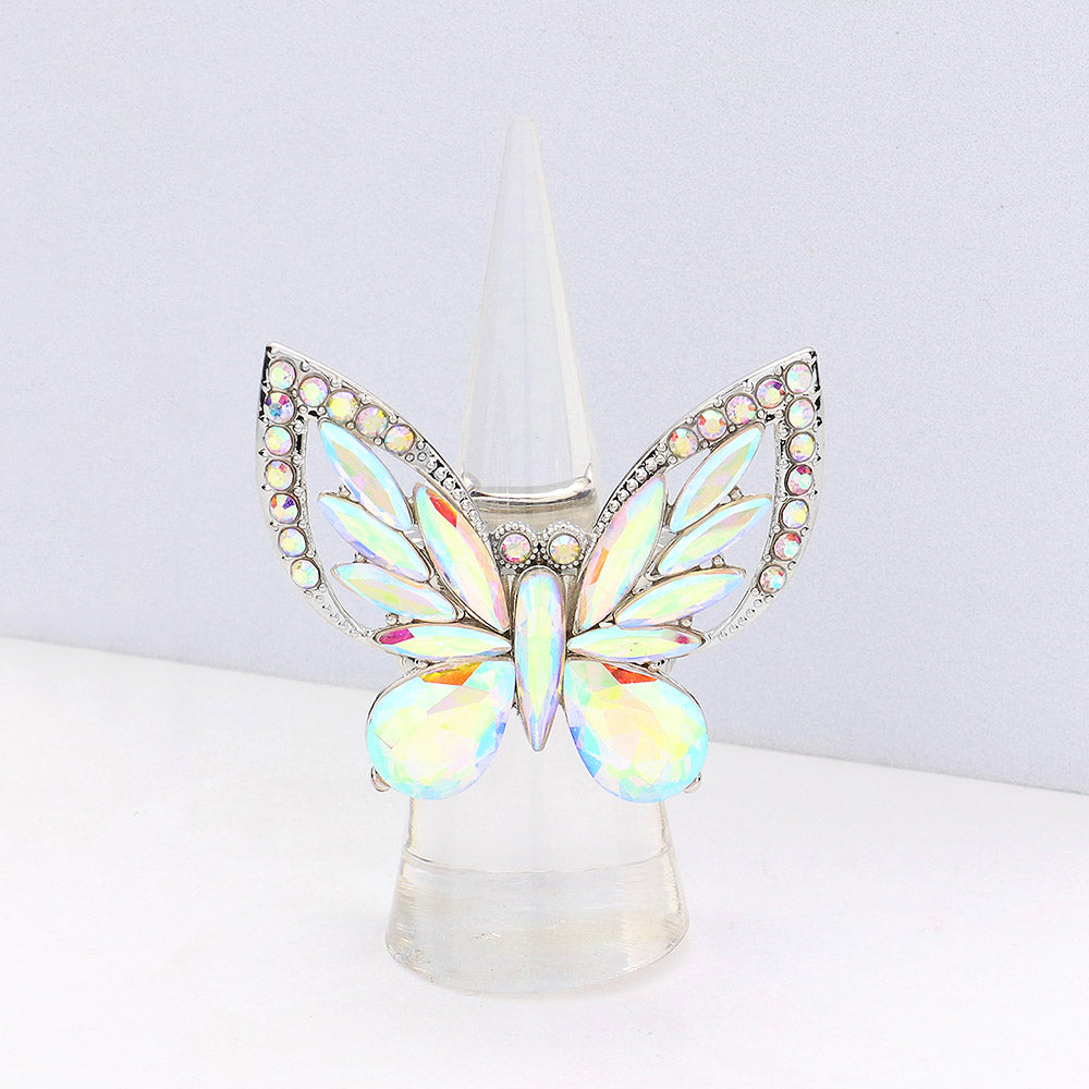 Athalia AB Silver Stretch Ring **All proceeds support The Butterfly Project**
