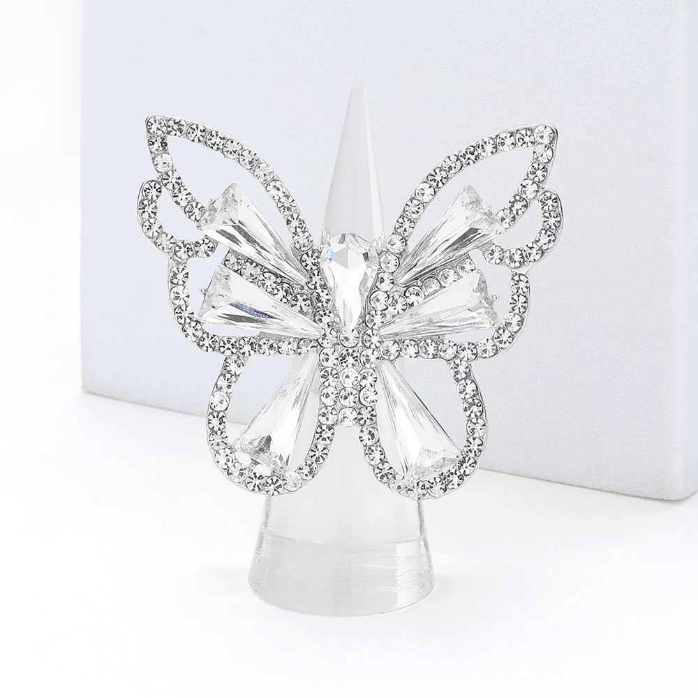 Caria Silver Stretch Ring **All proceeds support The Butterfly Project**