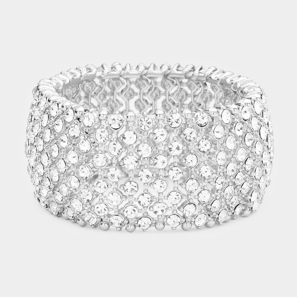 Mari Silver Stretch Bracelet - Temporarily Out of Stock!