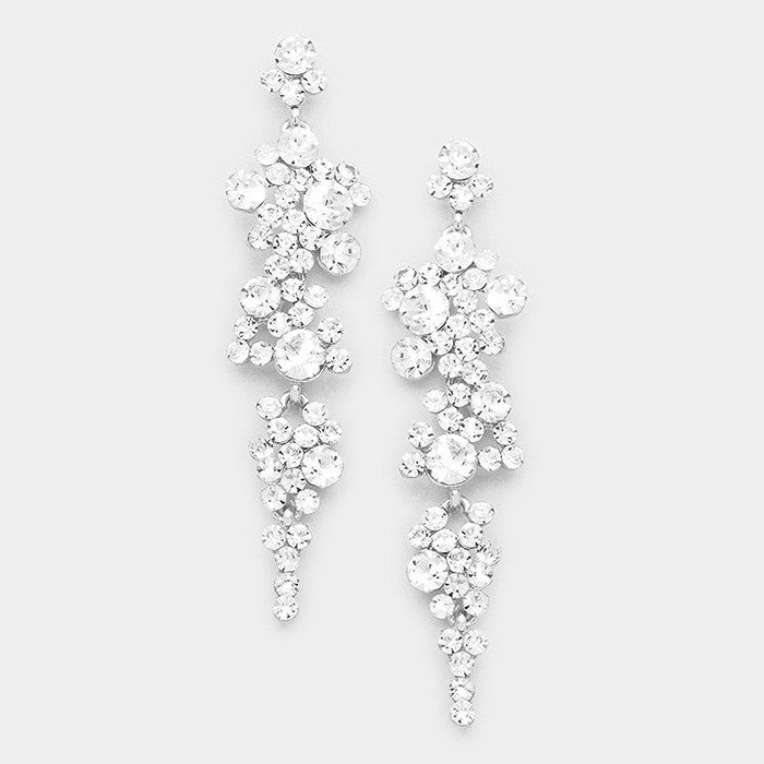 Krystal Silver Earrings