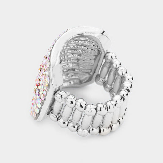 Raelyn AB Stretch Rhinestone Competition Ring