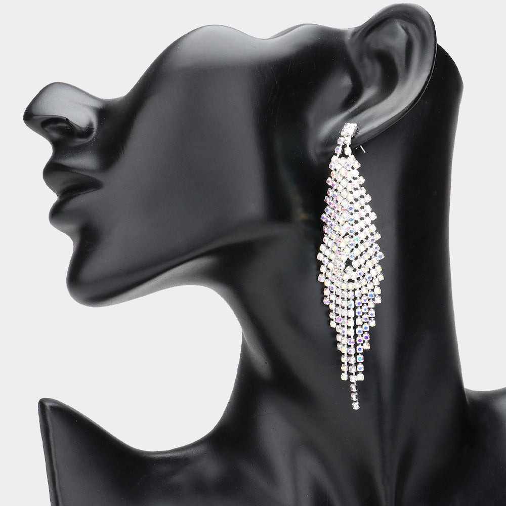 Aaliyah AB Rhinestone Competition Earrings - Restocked!