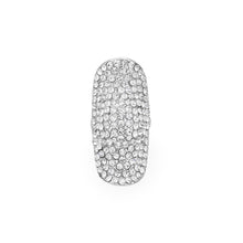 Load image into Gallery viewer, Catherine Silver Stretch Rhinestone Competition Ring - Temporarily Out of Stock!
