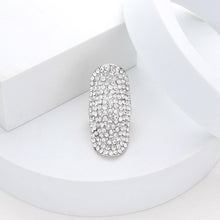 Load image into Gallery viewer, Catherine Silver Stretch Rhinestone Competition Ring - Temporarily Out of Stock!

