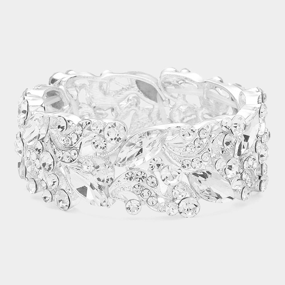 Erica Silver Stretch Bracelet - Restocked!