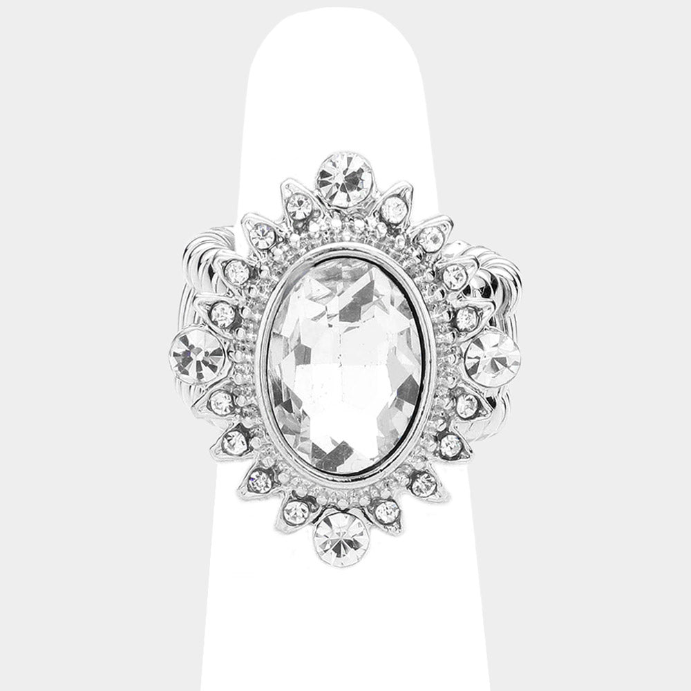 Angela Silver Stretch Ring (Petite) - Temporarily Out of Stock!