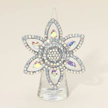 Load image into Gallery viewer, Jordan AB Silver Stretch Rhinestone Competition Ring
