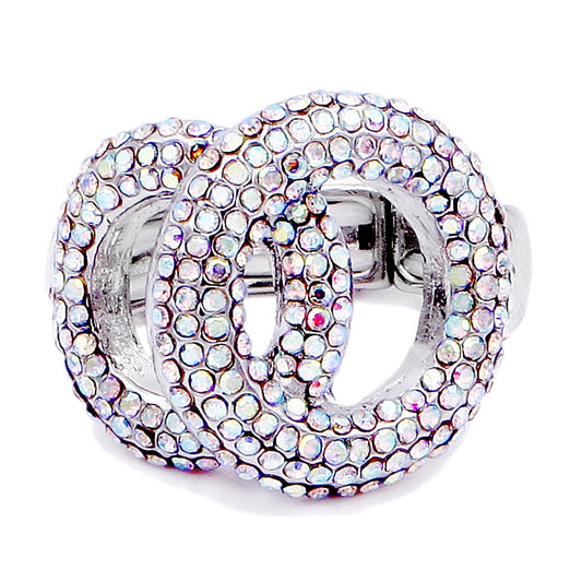 Tink AB Stretch Rhinestone Competition Ring
