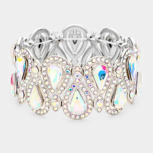 Janie AB Stretch Rhinestone Competition Bracelet - Restocked!