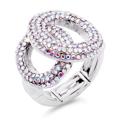 Tink AB Stretch Rhinestone Competition Ring