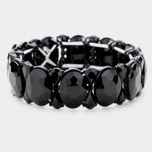 Load image into Gallery viewer, Black on Black Stretch Bracelets (CLICK TO VIEW SAMPLE SELECTION)
