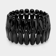 Load image into Gallery viewer, Black on Black Stretch Bracelets (CLICK TO VIEW SAMPLE SELECTION)

