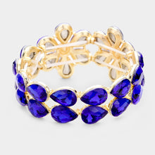 Load image into Gallery viewer, Sapphire on Gold Stretch Bracelets (CLICK TO VIEW SAMPLE SELECTION)
