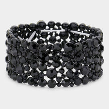 Load image into Gallery viewer, Black on Black Stretch Bracelets (CLICK TO VIEW SAMPLE SELECTION)

