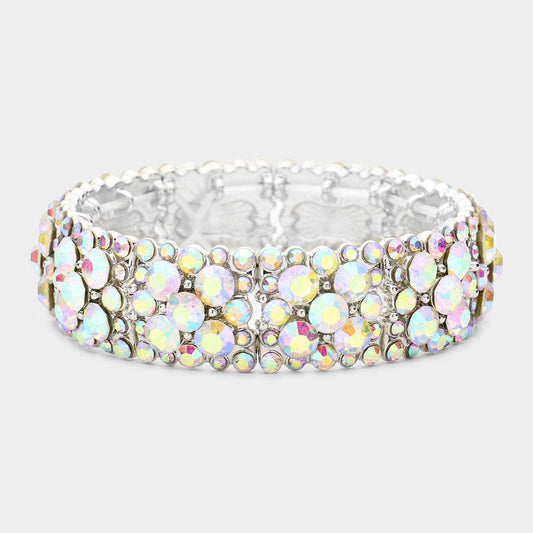 Kylie AB Stretch Rhinestone Competition Bracelet
