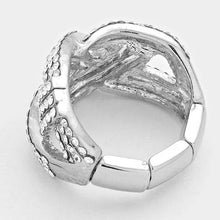 Load image into Gallery viewer, Brooklyn Silver Stretch Ring - Restocked!
