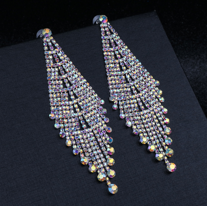 Amina AB Rhinestone Competition Earrings - Restocked!