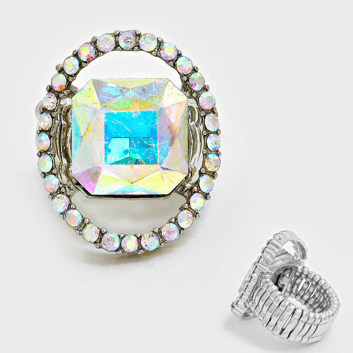 Reina AB Stretch Rhinestone Competition Ring