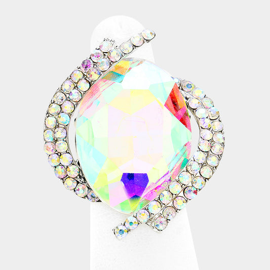 Kinsley AB Stretch Rhinestone Competition Ring