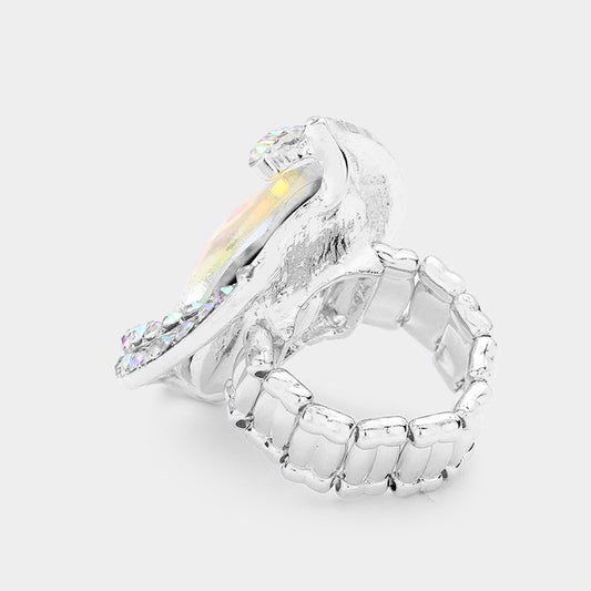 Kinsley AB Stretch Rhinestone Competition Ring